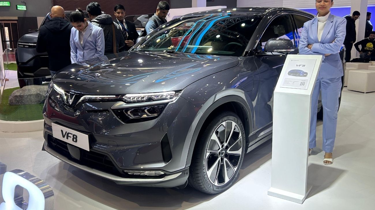 VinFast VF 8 electric SUV at Auto Expo 2025: A Close Look